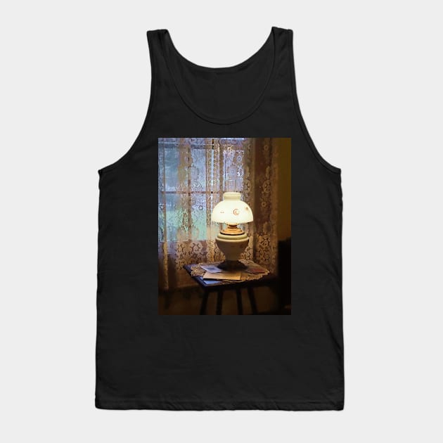 Interiors - Parlor With Hurricane Lamp Tank Top by SusanSavad